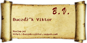 Buczák Viktor névjegykártya